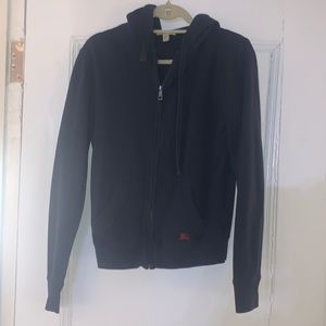 Navy blue Burberry Brit sweatshirt.